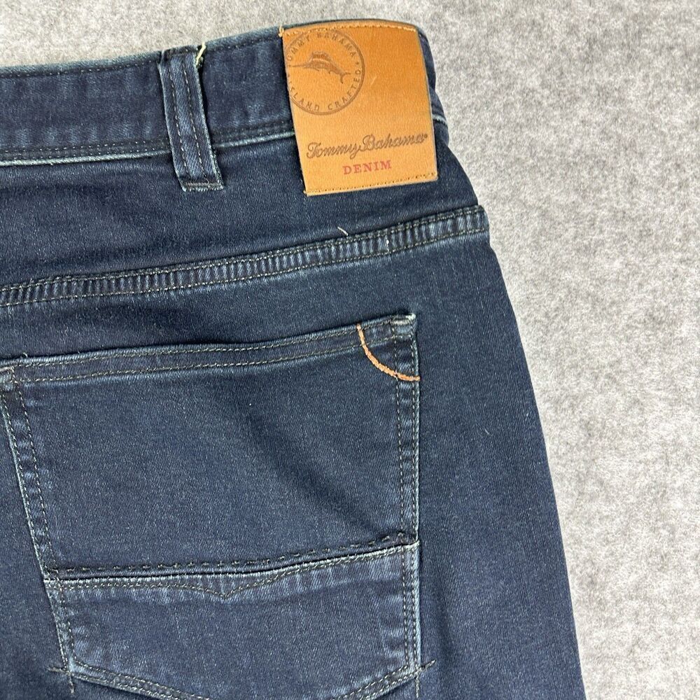 Tommy Bahama Jeans Mens 42 Long Blue Dark Wash Classic Preppy Stretch Denim* - Picture 11 of 16